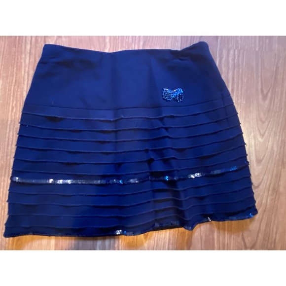 Girls Size 8 Nicholas & Bears Blue Beaded Lined Skirt - Picture 1 of 3